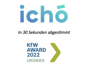 icho ist für den KfW Award Gründen 2022 nominiert
