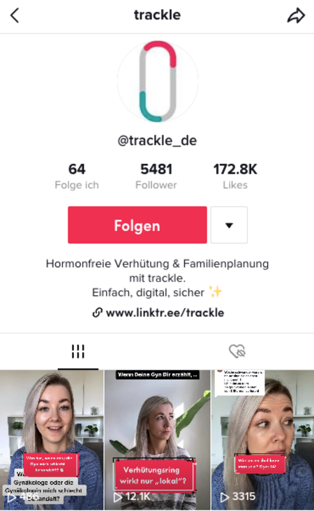 trackle auf tiktok