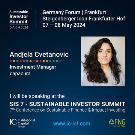 Capacura beim ICF Sustainable Investor Summit 2024