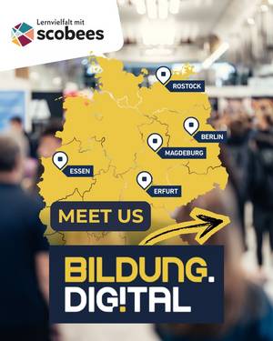 📣 Wir sind dabei! Mit scobees sind wir auf der BILDUNG 📣 Wir sind dabei! Mit scobees sind wir auf der BILDUNG