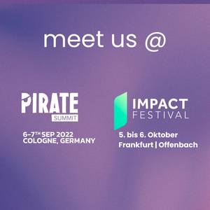 Meet capacura auf dem Pirate Summit und dem Impact Festival 2022