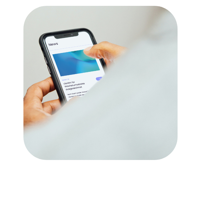 Startups News angezeigt auf einem iPhone