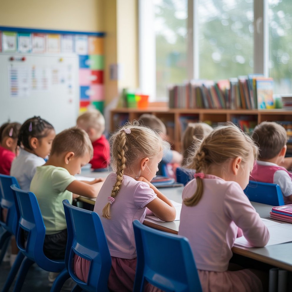 Kinder in einem Klassenraum
