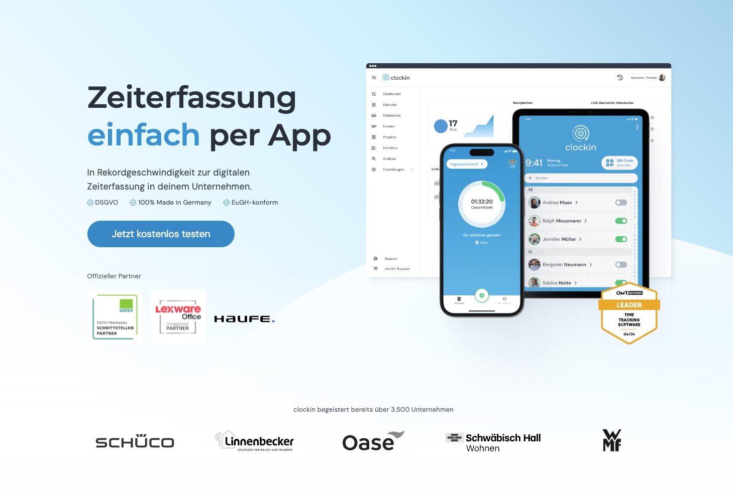 Überblick über clockin